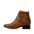 Rustic Honey Ankle Boots - Round Toe (E500)