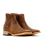 Rustic Honey Ankle Boots - Square Toe (E1200)
