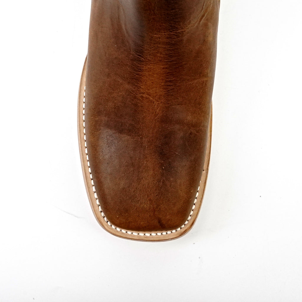Rustic Honey Ankle Boots - Square Toe (E1200)
