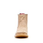 Nubuck Sand Ankle Boots - Square Toe (E1200)