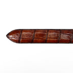 Exotic Full Quilt Alligator Belt - Espresso Brown (C-001)