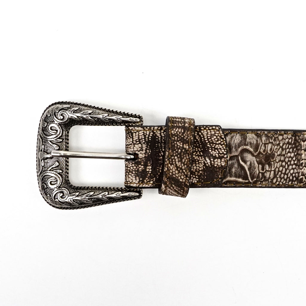 Exotic Ostrich Leg Belt - Orix (C-028)