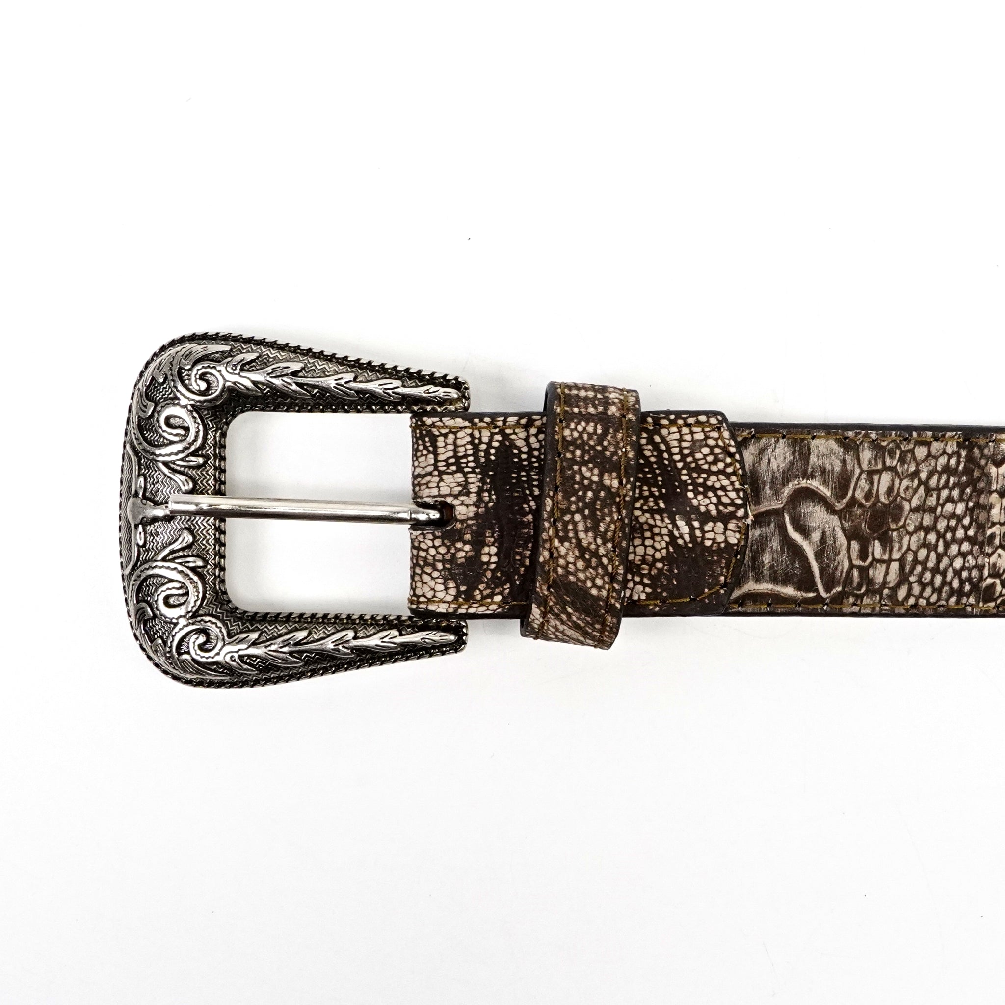 Exotic Ostrich Leg Belt - Orix (C-028)