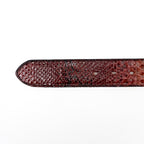 Exotic Full Quilt Python Belt - Red (C-028)