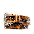 Hand-Tooled Leather Belt (MOD 2)