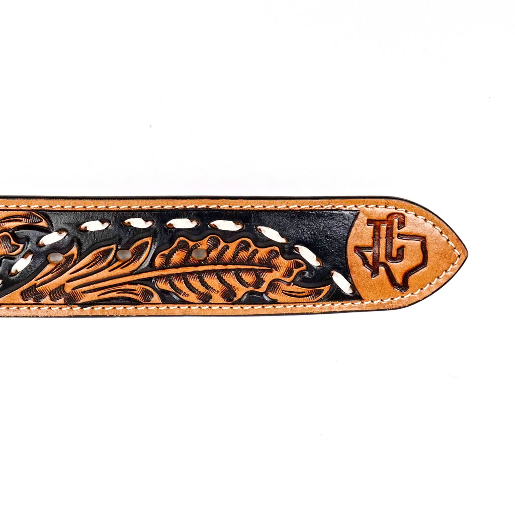 Hand-Tooled Leather Belt (MOD 2)