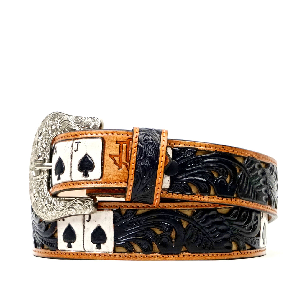 Hand-Tooled Leather Belt (MOD3)