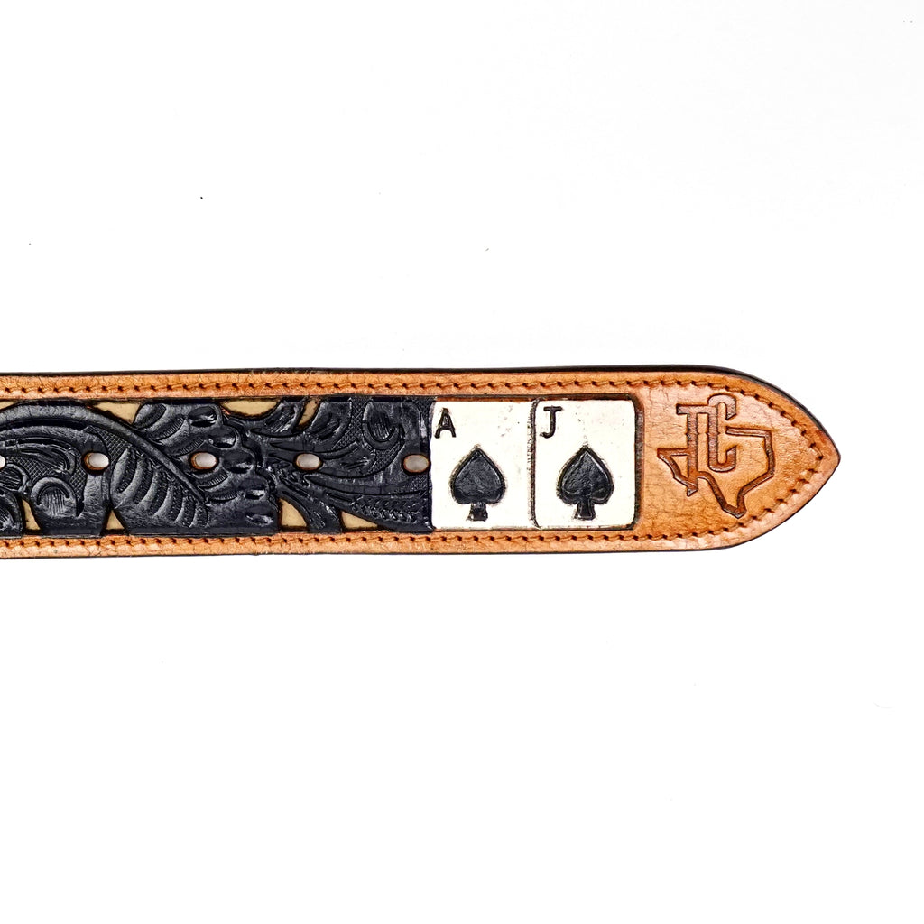 Hand-Tooled Leather Belt (MOD3)