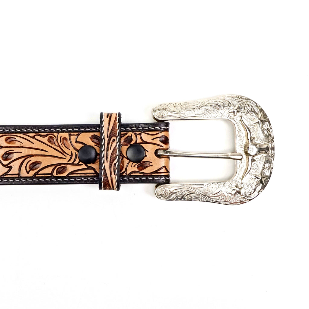 Hand-Tooled Leather Belt (MOD5)