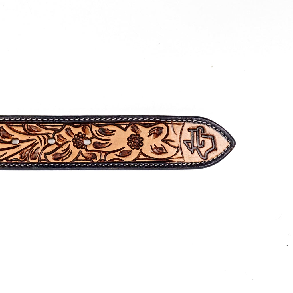 Hand-Tooled Leather Belt (MOD5)