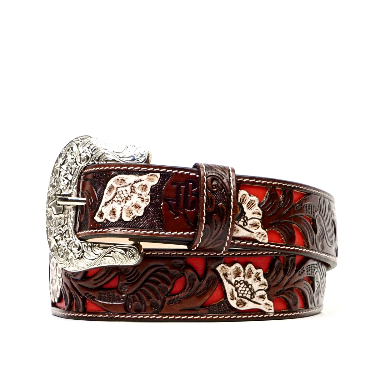 Hand-Tooled Leather Belt (MOD6)