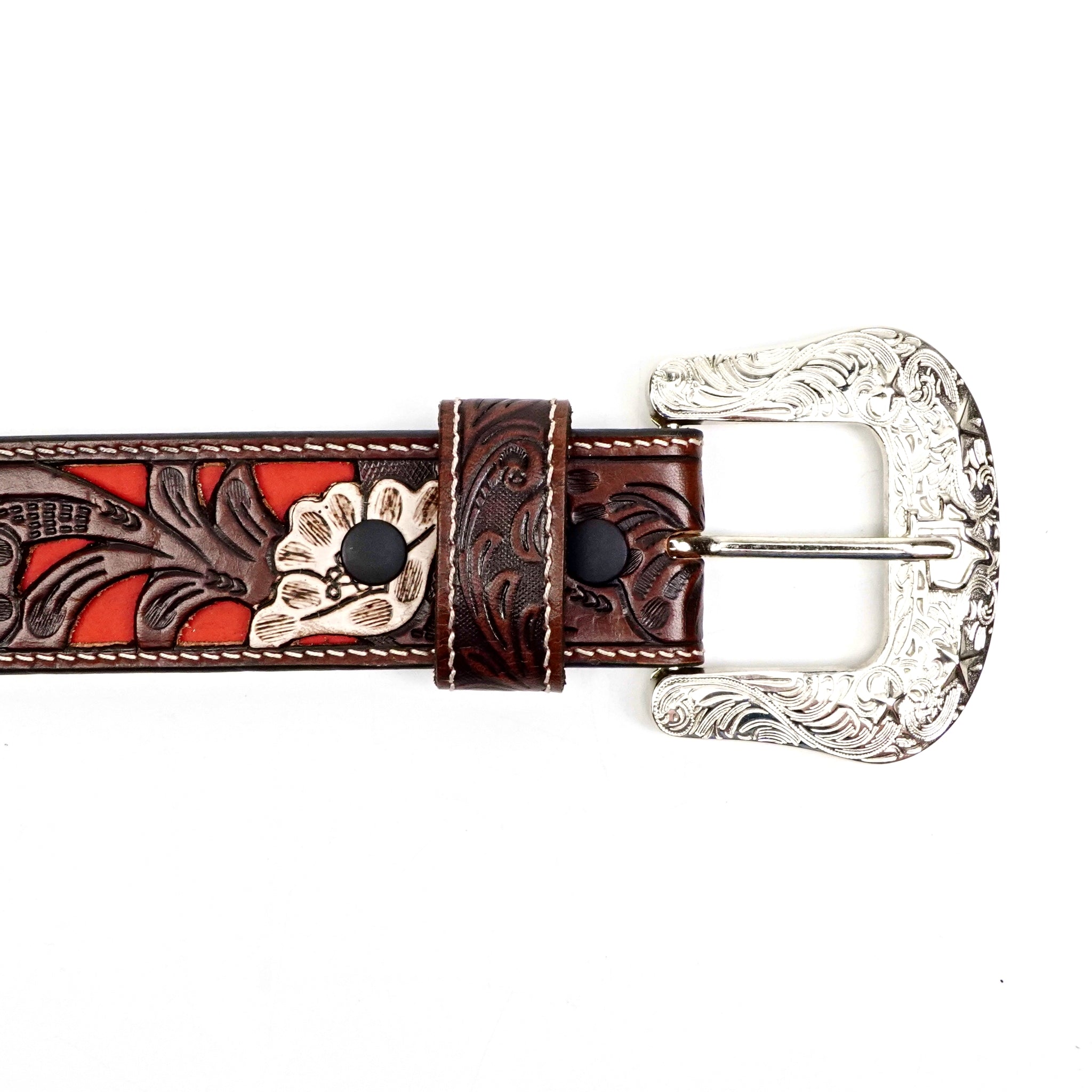 Hand-Tooled Leather Belt (MOD6)
