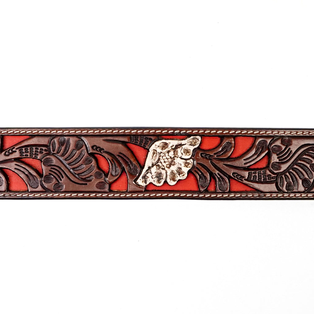Hand-Tooled Leather Belt (MOD6)