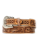 Hand-Tooled Leather Belt (MOD7)
