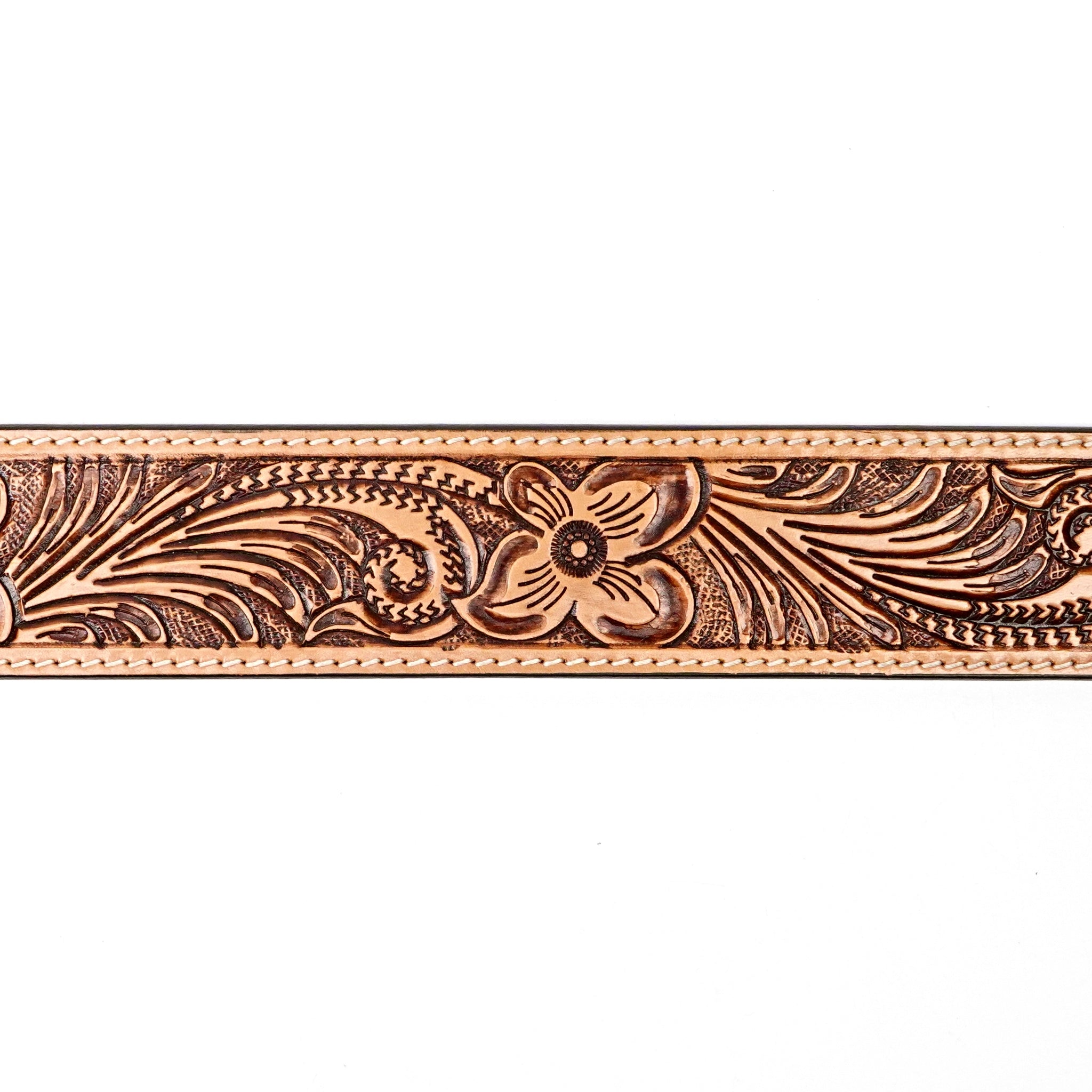 Hand-Tooled Leather Belt (MOD7)