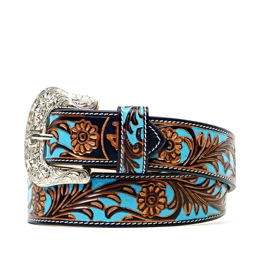 Hand-Tooled Leather Belt (MOD9)