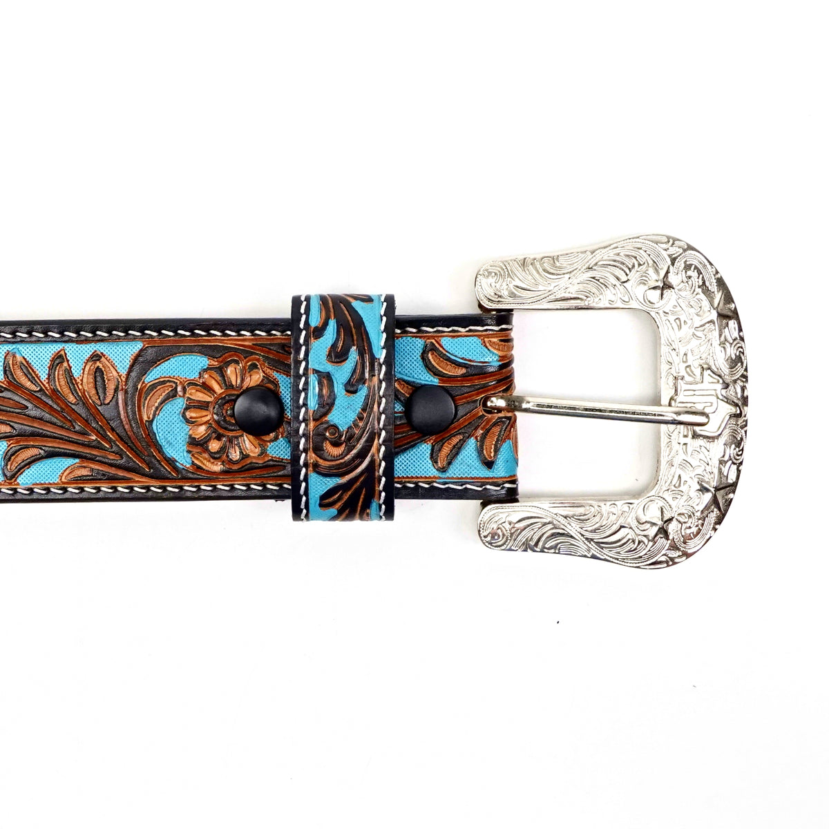 Hand-Tooled Leather Belt (MOD9)