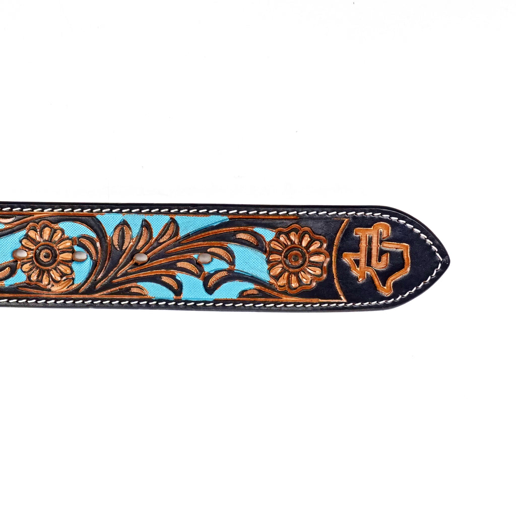 Hand-Tooled Leather Belt (MOD9)