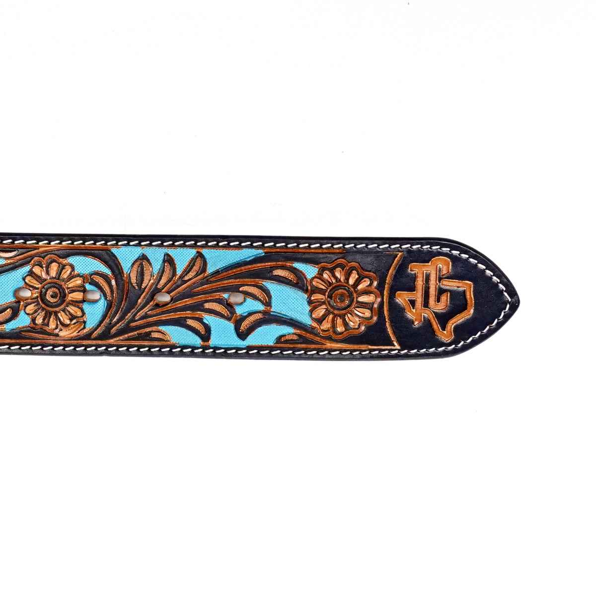 Hand-Tooled Leather Belt (MOD9)