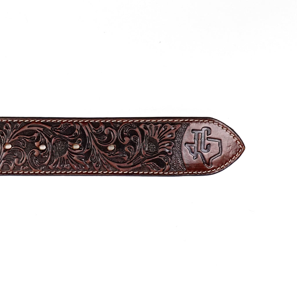 Hand-Tooled Leather Belt (MOD10)