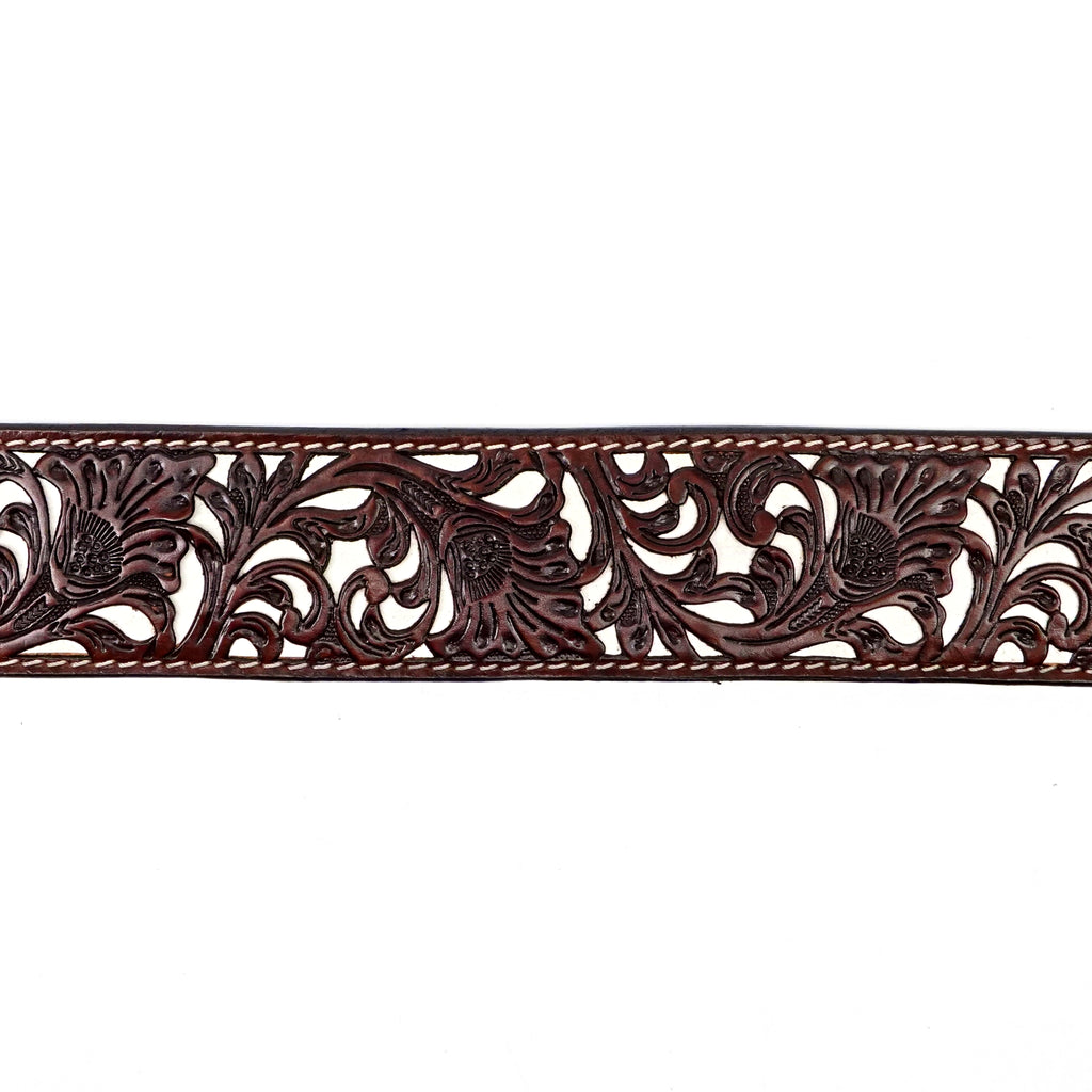 Hand-Tooled Leather Belt (MOD10)