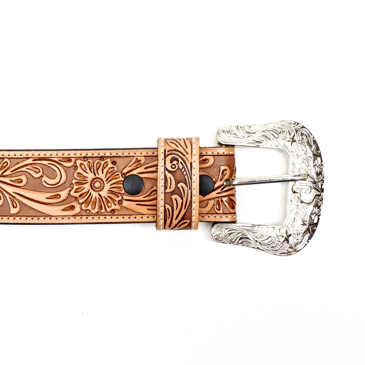 Hand-Tooled Leather Belt (MOD12)