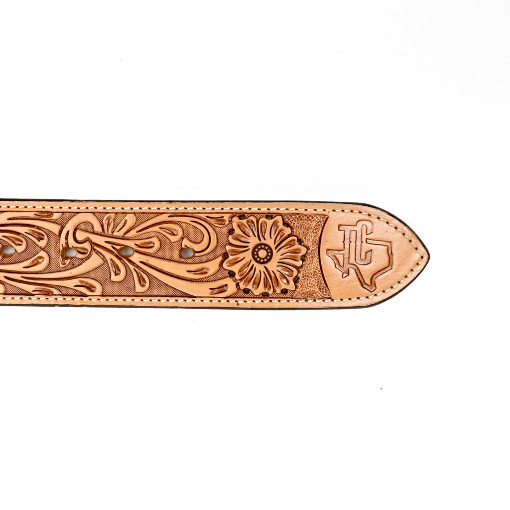 Hand-Tooled Leather Belt (MOD12)