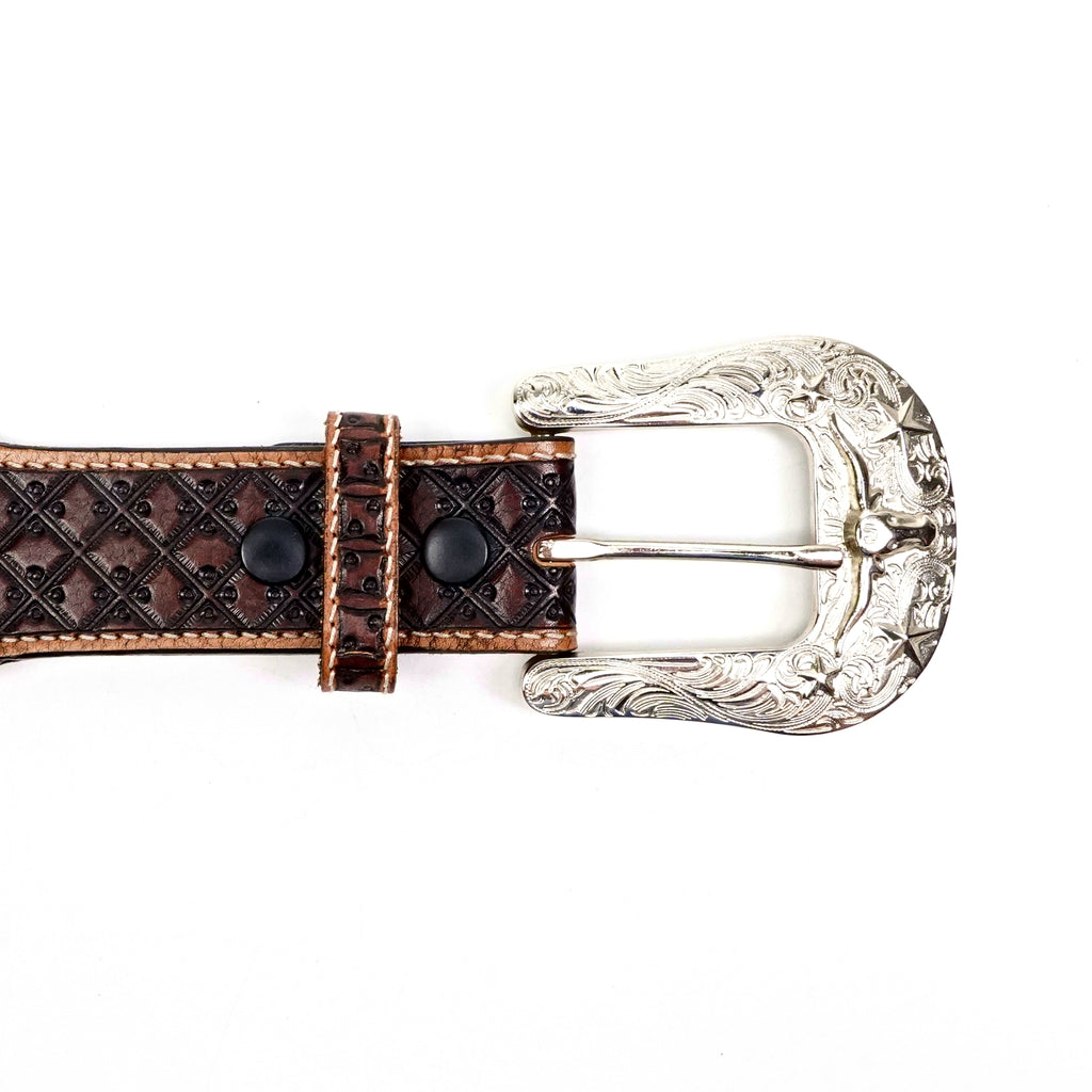 Hand-Tooled Leather Belt (MOD11)