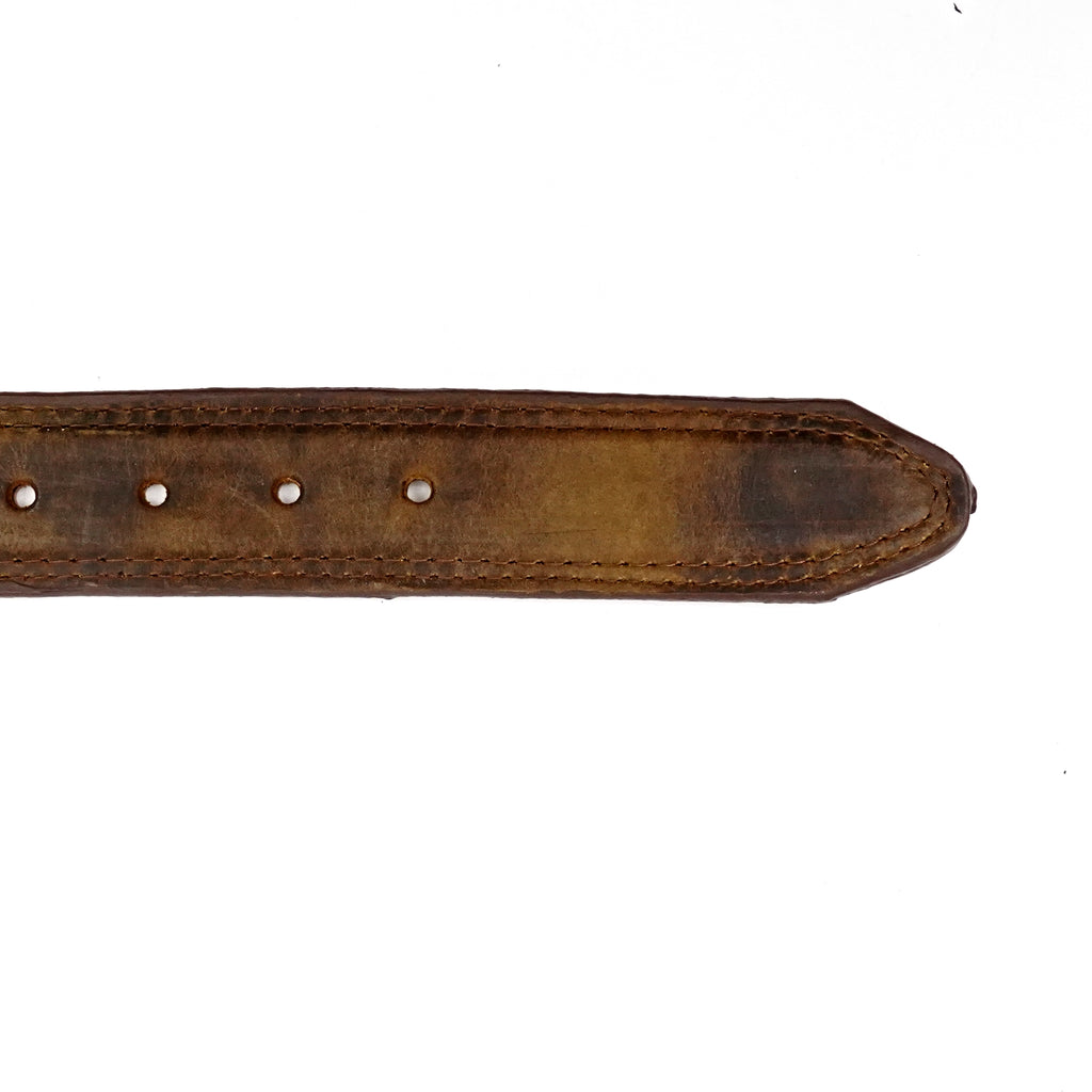 Distressed Tan Leather Belt