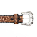 Hand-Tooled Leather Belt (B1)