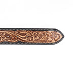 Hand-Tooled Leather Belt (B1)