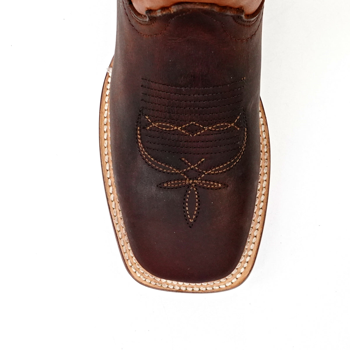 Botas de vaquero cuadradas Azkar Moka para jóvenes (E29)