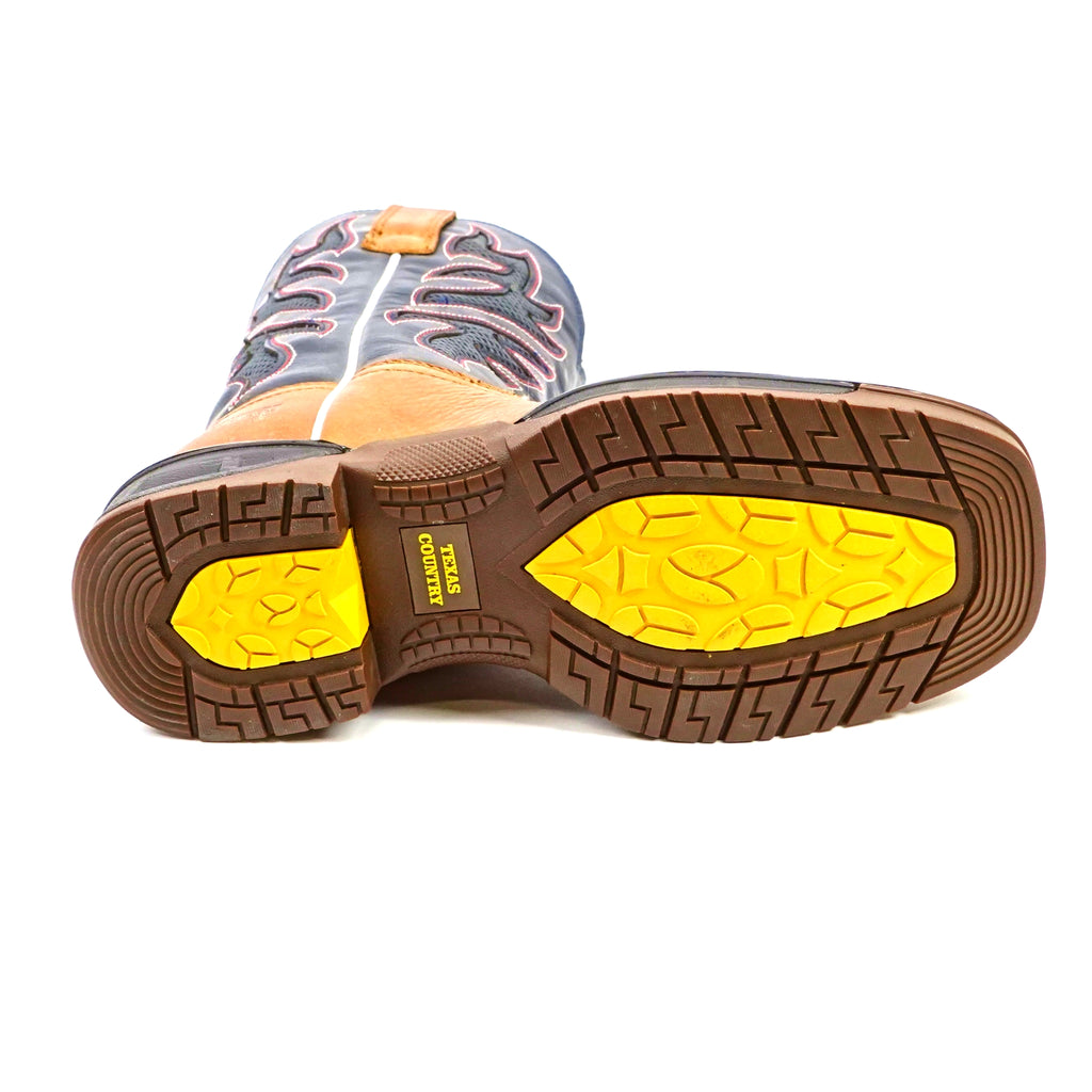 Texas Country - Wings Honey Work Boots - Composite Toe (TC007)