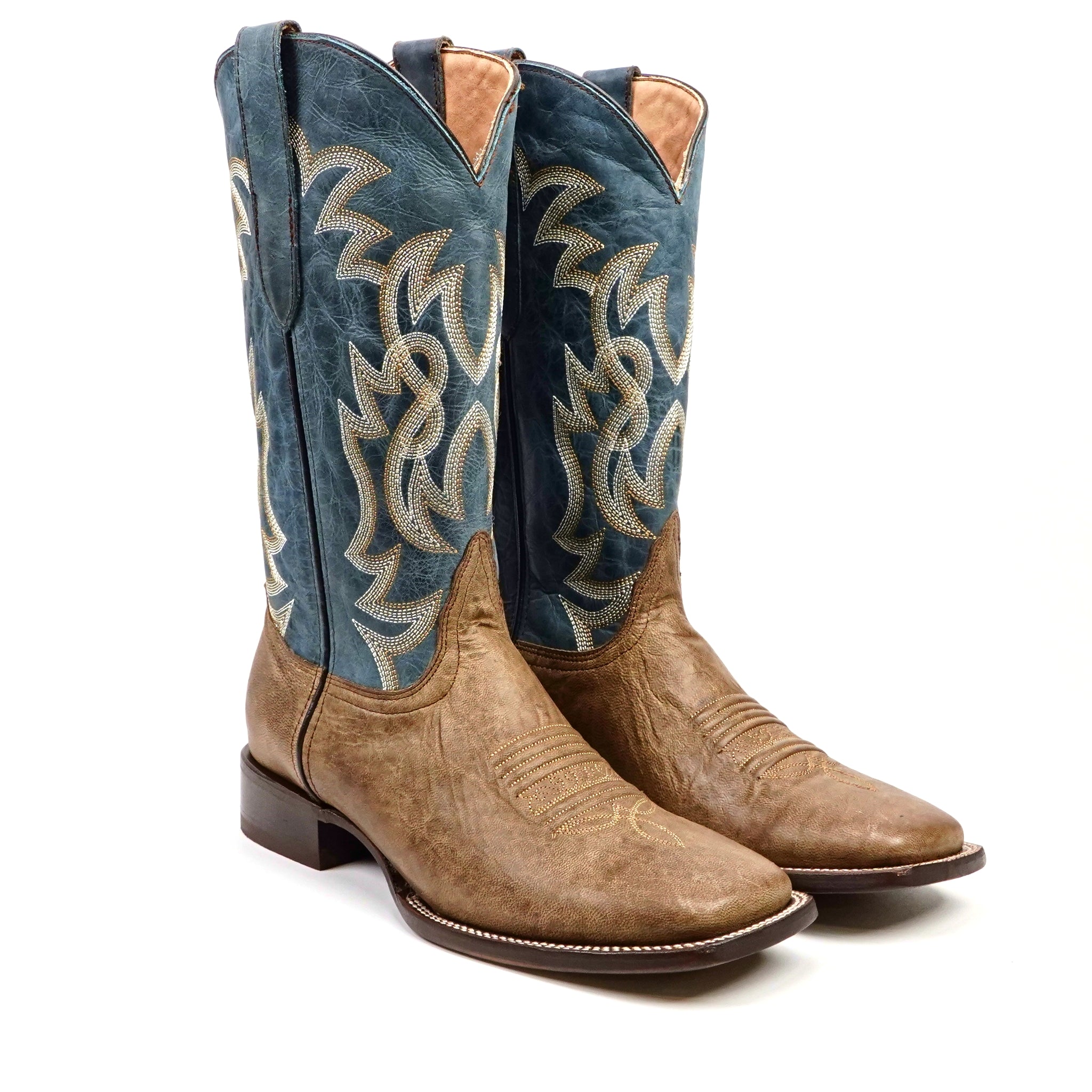 mens western dress boots Laredo 7" Brown Fletcher Side Zip Western Dress J-Toe Boots for Men Pard's Western Shop
