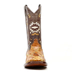 Orix Alligator Patchwork Boots (Youth) - Square Toe (R003)