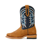 Kids Almond Roughout Boots - Square Toe (E3002)