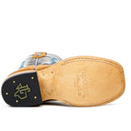 Kids Almond Roughout Boots - Square Toe (E3002)