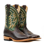 Kids Shrunken Choco Leather Boots - Square Toe (E3002)
