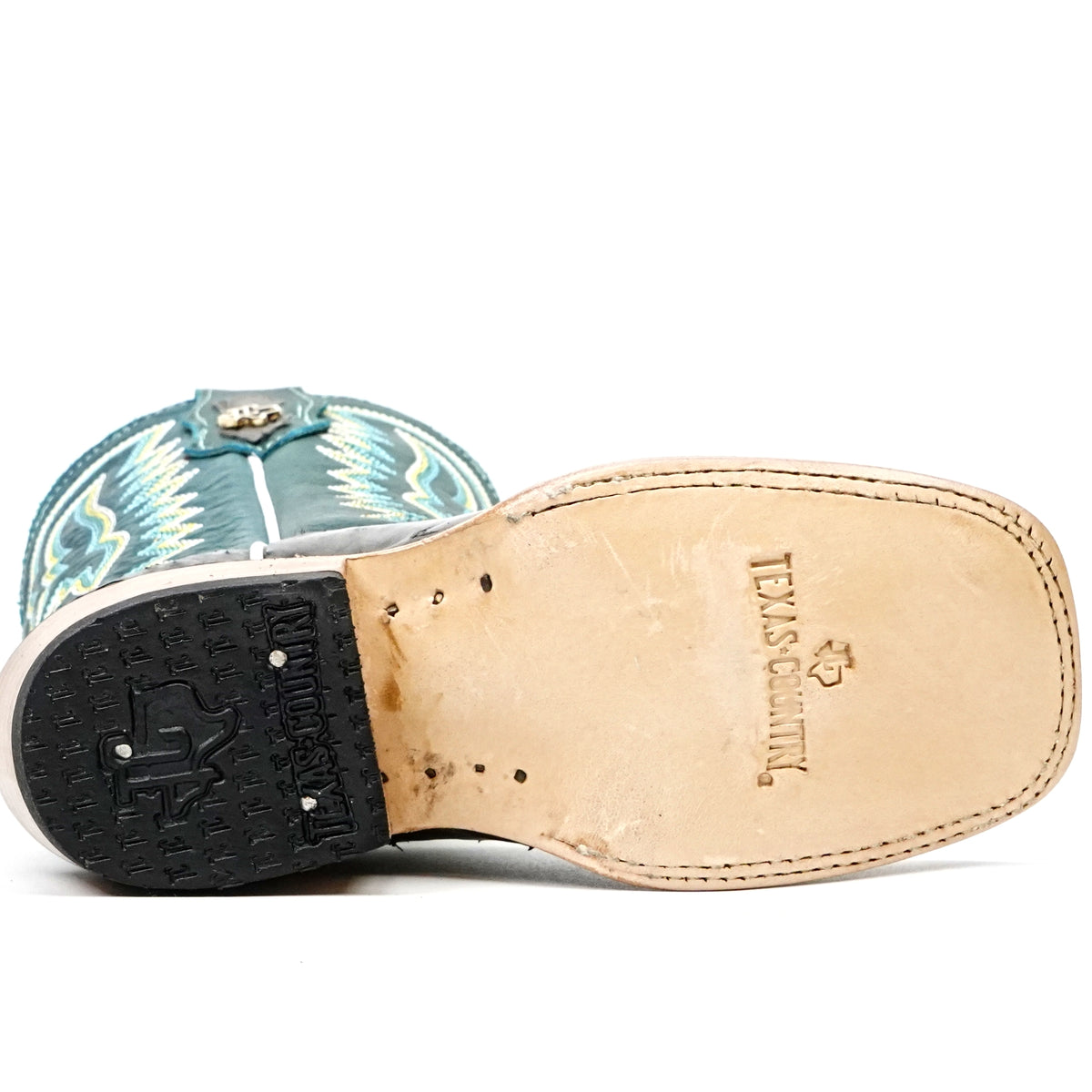 Kids Ostrich Boots - Gray - Square Toe (K-AV20)