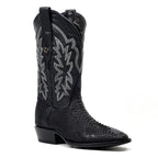 Tanner Python Boots - Black - Cutter Toe (PN26)