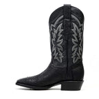 Tanner Python Boots - Black - Cutter Toe (PN26)