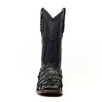 Botas Connor Platinum Pirarucu - Negro Zafiro - Punta Cuadrada