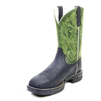 Texas Country - Green & Black Work Boots - Composite Toe (TC008)