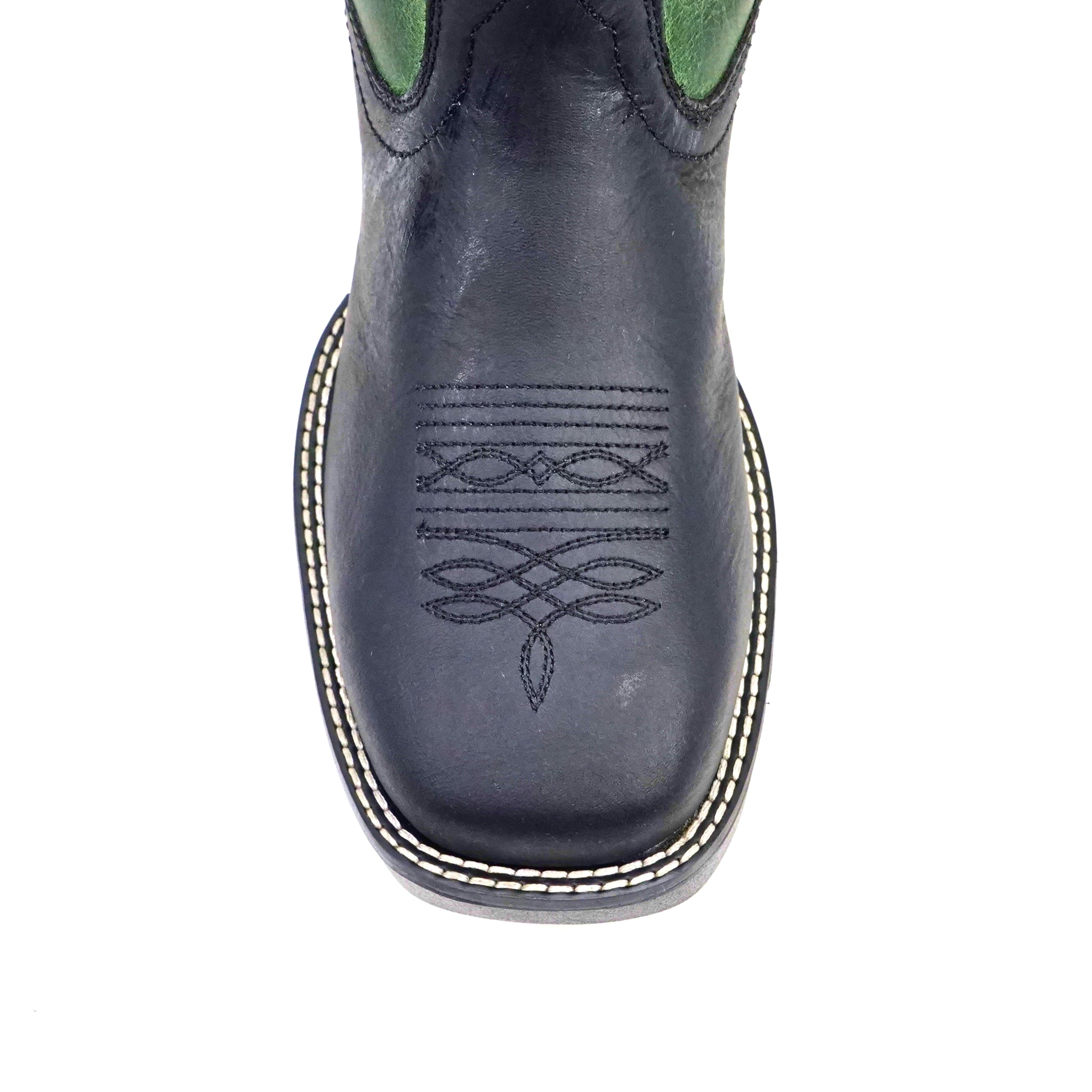 Texas Country - Green & Black Work Boots - Soft Toe (TC008)