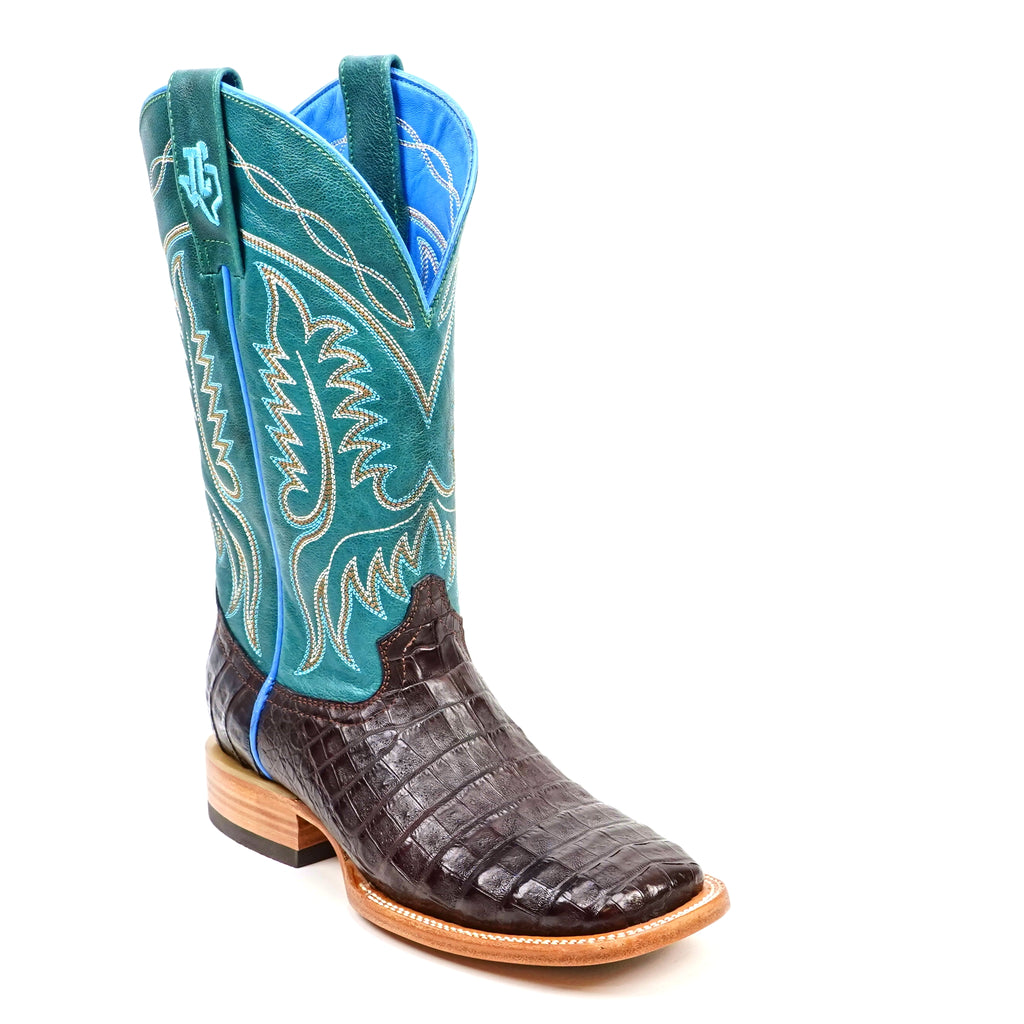 Botas Ranger Caiman Belly - Marrón - Punta Cuadrada