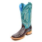 Botas Ranger Caiman Belly - Marrón - Punta Cuadrada