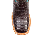 Botas Ranger Caiman Belly - Marrón - Punta Cuadrada