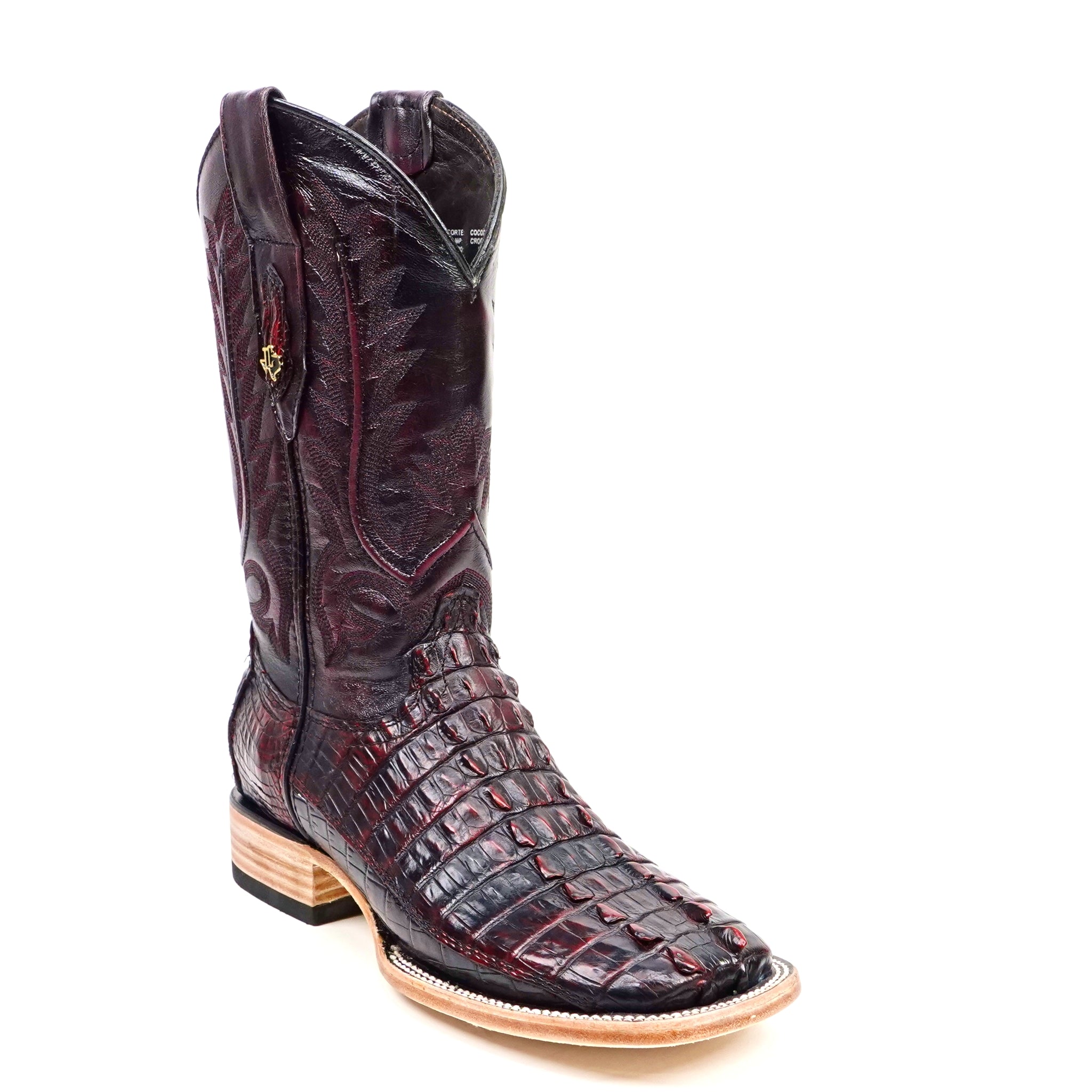 Faenza Crystals Brown - Mid Shaft - Narrow Square Toe | Texas