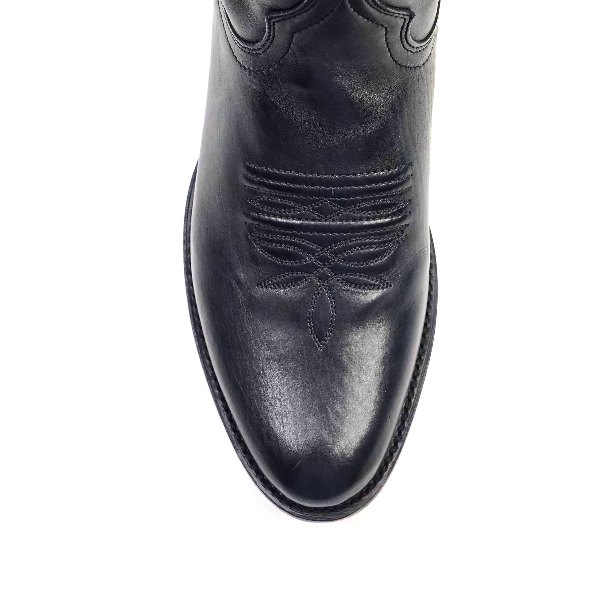 Boney Cowboy Boots - Clayton Black - Roper Toe (TS203) - Gomez Western Wear 9.5 US