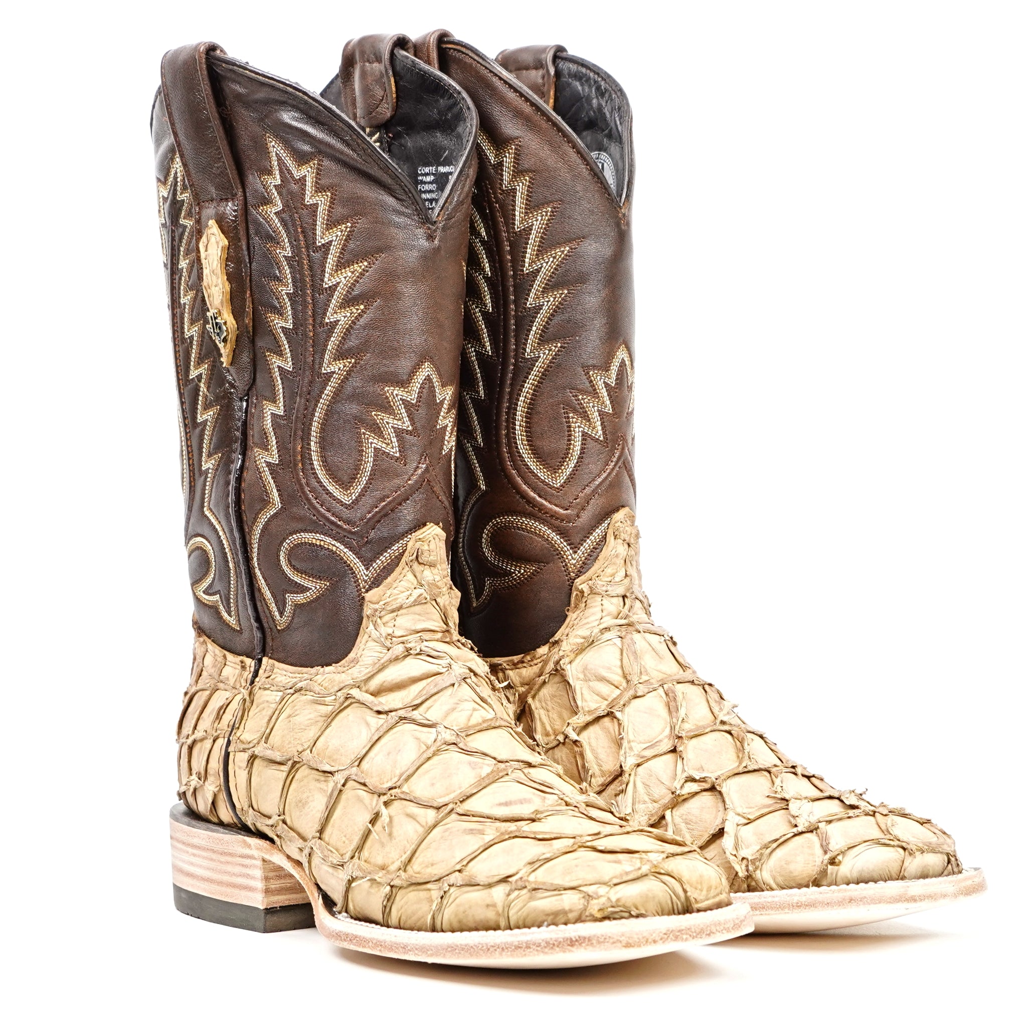 Botas Connor Pirarucu Fish - Mate Orix - Punta Cuadrada (PZ60)